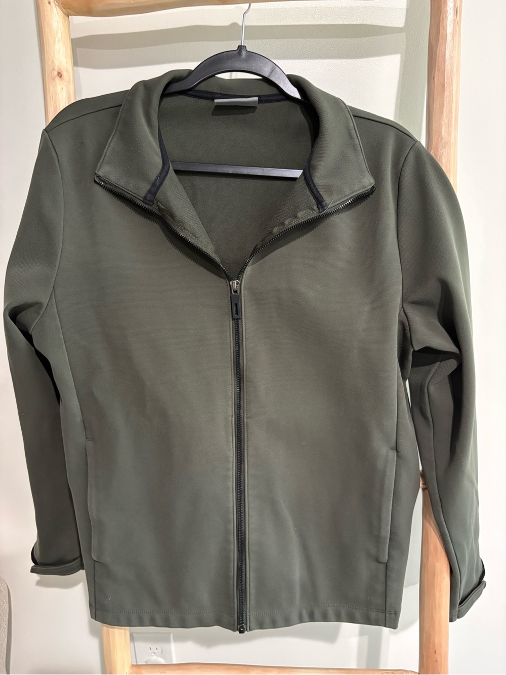 32 Degrees Olive Green Lightweight Full-Zip Shirt Jacket